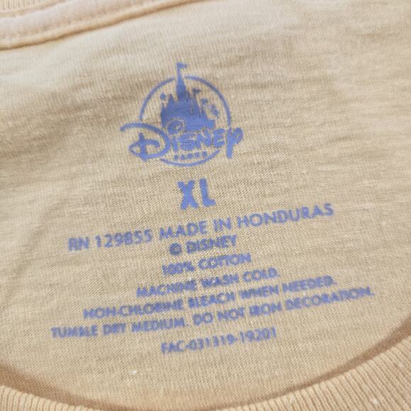 Walt Disney World Retro Graphic T-Shirt Unisex Adult XL Yellow Short Sleeve Top - Picture 2 of 7